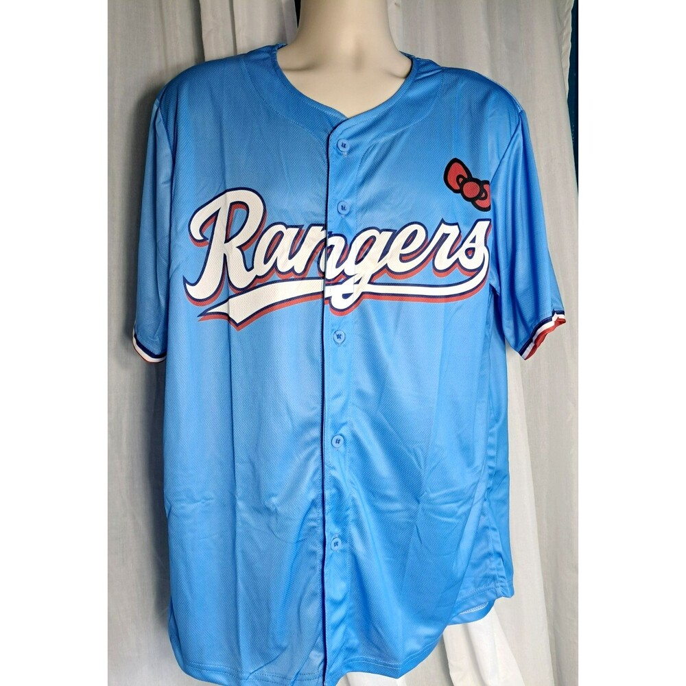 New Texas Rangers Hello Kitty Jersey Adult XL SGA 04/25/26
